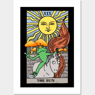 Tarot Frog The Sun Posters and Art